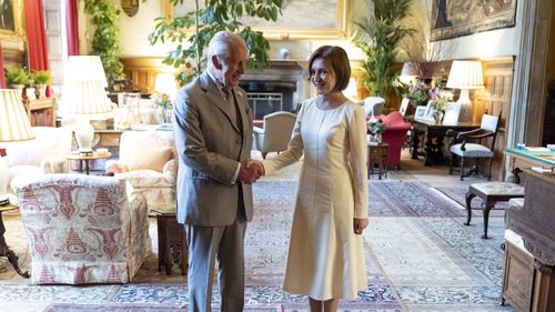 Maia Sandu a fost primită de regele Charles al III-lea