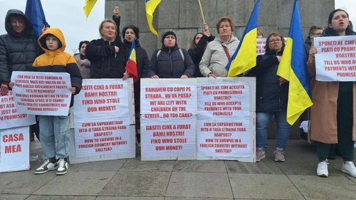 Protest al refugiaților ucraineni la Arad / De 7 luni nu au mai primit ajutoarele bănești promise de Guvern