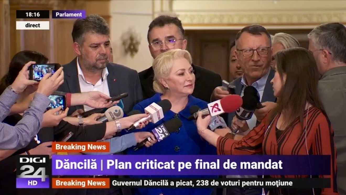 Dăncilă, flancată de tripleta Stănescu-Oprișan-Ciolacu: Suntem o echipă unită. Congresul pentru alegerea noii conduceri PSD va fi după alegerile prezidențiale