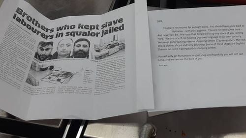 Două firme românești din Londra, ținta unor insulte xenofobe: Plecați acasă! Luați-vă escrocii și țiganii cu voi!