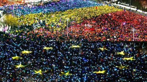 Protest antiguvernamental de 1 Decembrie în Piața Victoriei: ”Să scapăm de grupul infracțional care a ajuns la conducerea României”