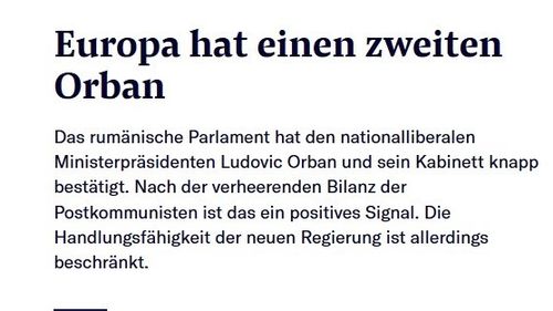 Cum riscă Orban de la București să fie confundat cu Orban de la Budapesta/ Influent ziar elvețian: Din punct de vedere politic cei doi “nu-şi ţin fânul pe acelaşi ogor”