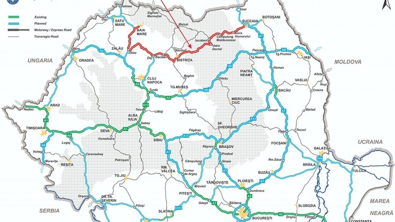 Ministrul Transporturilor anunță că o asociere de firme româneşti va elabora studiile de fezabilitate pentru construcţia secţiunii Baia Mare-Bistriţa a Autostrăzii Nordului