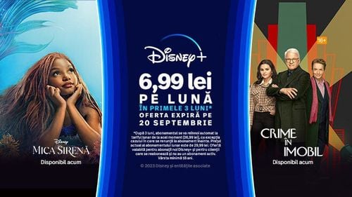 Astăzi este ultima zi în care poți accesa oferta Disney+: 6,99 lei pe lună în primele 3 luni de abonament. Vizionează producții originale, filme celebre, seriale pentru toate gusturile. Abonează-te! (P)