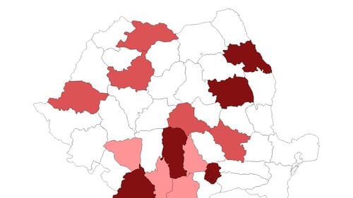 HARTĂ Infectările COVID cu varianta Delta în România: 127 de cazuri în București și 14 județe / 5 decese înregistrate la persoane nevaccinate