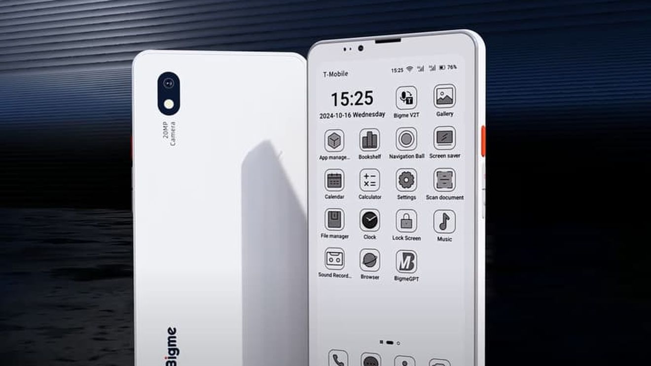 „Doomscrolling” mai ușor pentru ochi: HiBreak Pro este un smartphone cu ecran E Ink monocrom, slot pentru carduri microSD și emițător IR (VIDEO)