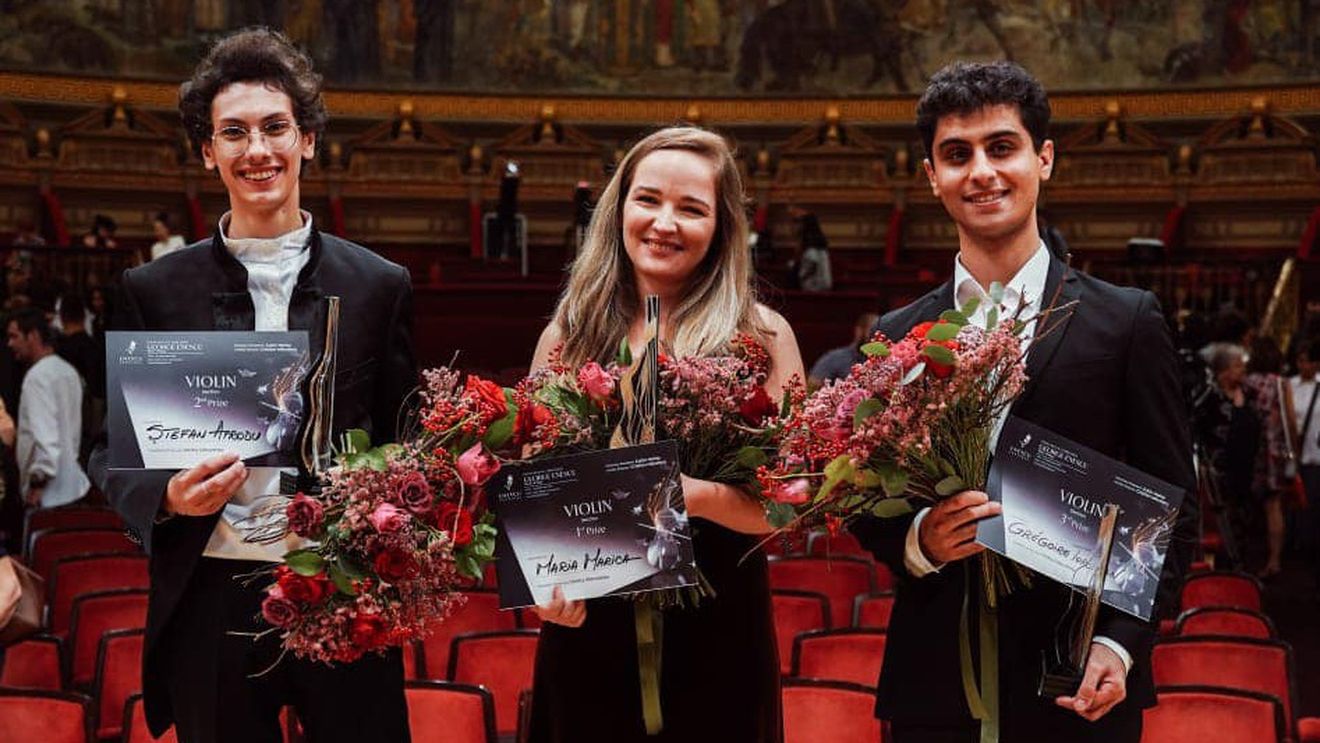 Violonista Maria Marica a câştigat finala Concursului Internaţional "George Enescu" 2022, secţiunea vioară