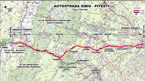 O firmă din Turcia a câștigat licitația de un miliard de euro pentru lotul 2, prin munți, al Autostrăzii Sibiu-Pitești. Termen de cinci ani și jumătate pentru tronsonul de 31 kilometri