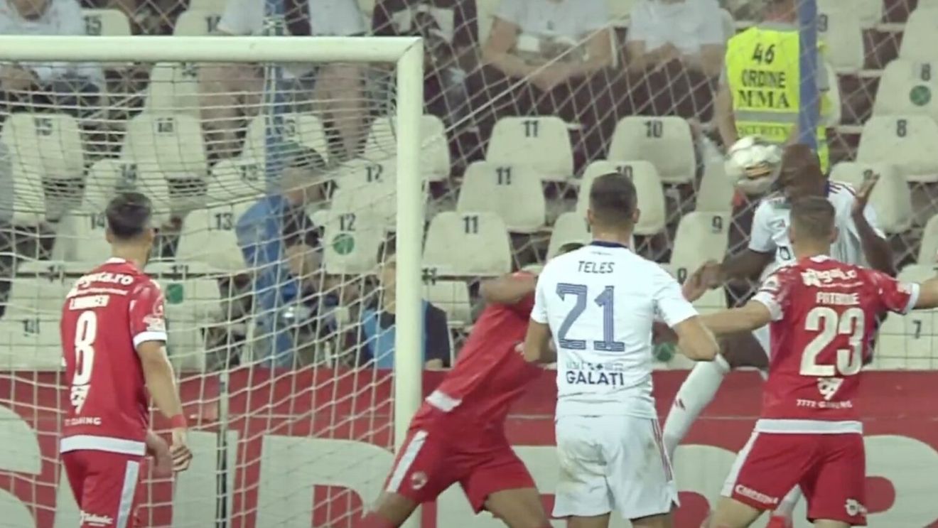 Oţelul Galaţi – Dinamo Bucureşti 1-0, cu un autogol al bucureştenilor, la meci de Superligă