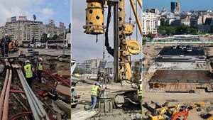 FOTO De sâmbătă, noi restricții de trafic în Piața Unirii: lucrările la Planșeul Unirii intră în ultima etapă de execuție / Proiectul este realizat în proporție de peste 60%