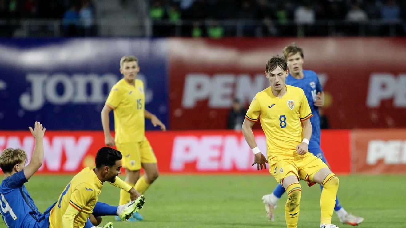 România învinge Finlanda în minutul 90+8 / Naționala Româniai U21 a jucat la Sibiu în preliminariile Euro-2025