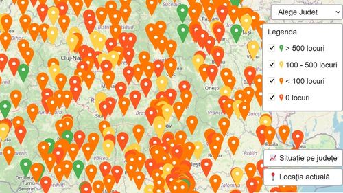 Aproape jumătate de milion de români s-au înscris pe listele de așteptare pentru vaccinarea anti-COVID / 760 de centre active, plus 94 ale MApN deschise pentru toată populația