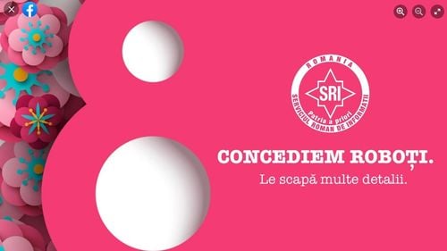 SRI, mesaj de Ziua Femeii: „Concediem roboți. Le scapă multe detalii”