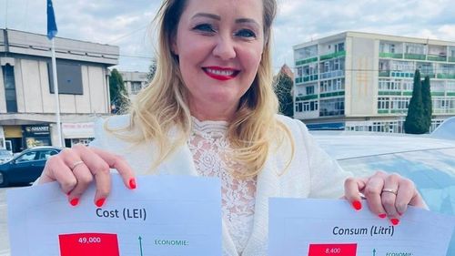 Elena Lasconi anunţă că, pentru cele trei maşini ale Primăriei Câmpulung Muscel, consumul a scăzut de la 8.400 de litri de carburant în 2019 la 2.400 de litri în 2021, după ce bonurile de benzină au fost înlocuite cu carduri netransmisibile