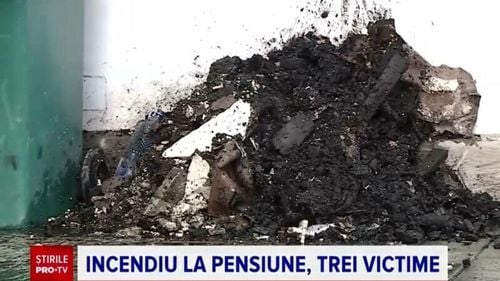 ANIMAȚIE. Filmul tragediei din Călimănești, unde o pensiune a luat foc. Un angajat a murit, iar alți 2 oameni au fost răniți