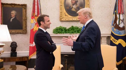 Macron îi scrie lui Trump, cerându-i să anuleze sancţiunile aplicate unor cetăţeni europeni / Președintele Franței a menționat doi concetățeni