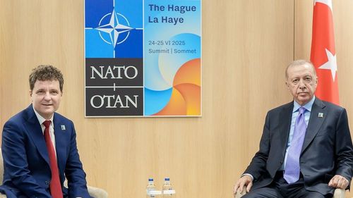 Nicuşor Dan s-a întâlnit cu preşedintele turc Recep Tayyip Erdoğan