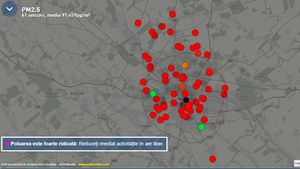 Garda Naţională de Mediu a amendat Primăria Capitalei pentru poluarea aerului din Bucureşti