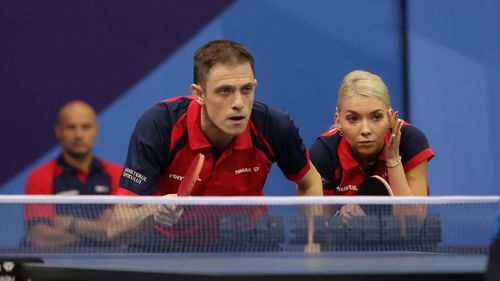Ovidiu Ionescu și Bernadette Szoc, medaliați cu argint în proba de dublu mixt a Campionatelor Europene de tenis de masă de la Munchen