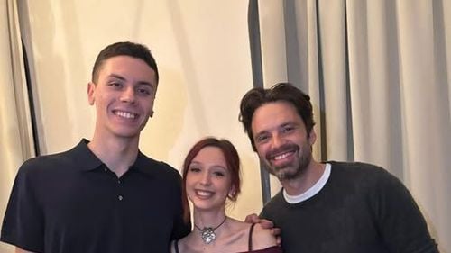 David Popovici a postat o imagine în care apare alături de Sebastian Stan: “Dacă mă antrenez destul, poate prind şi eu un rol în următorul film Marvel”