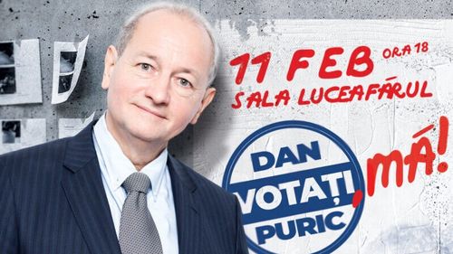 AUR anunță că îl măsoară intern pe Dan Puric pentru alegerile prezidențiale și dezminte că ar fi stabilit candidatul pentru Cotroceni/ Un afiș cu Puric și mesajul ”Votați, mă” a fost recent distribuit în București