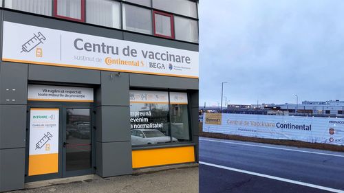 Vaccinarea în zonele puternic industrializate: compania germană Continental a investit în două centre de imunizare la Timișoara și Sibiu