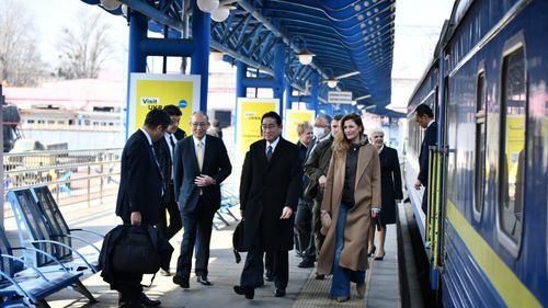 Premierul Japoniei a ajuns la Kiev, anunță Ministerul ucrainean de Externe