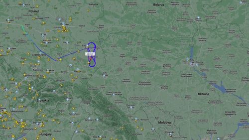 Avioane de supraveghere ale Forțelor Aeriene americane au zburat în cerc în apropierea graniței dintre Polonia și Ucraina, pentru a monitoriza spațiul aerian în timpul vizitei lui Biden la Kiev / AP: SUA a contactat Moscova înaintea călătoriei secrete