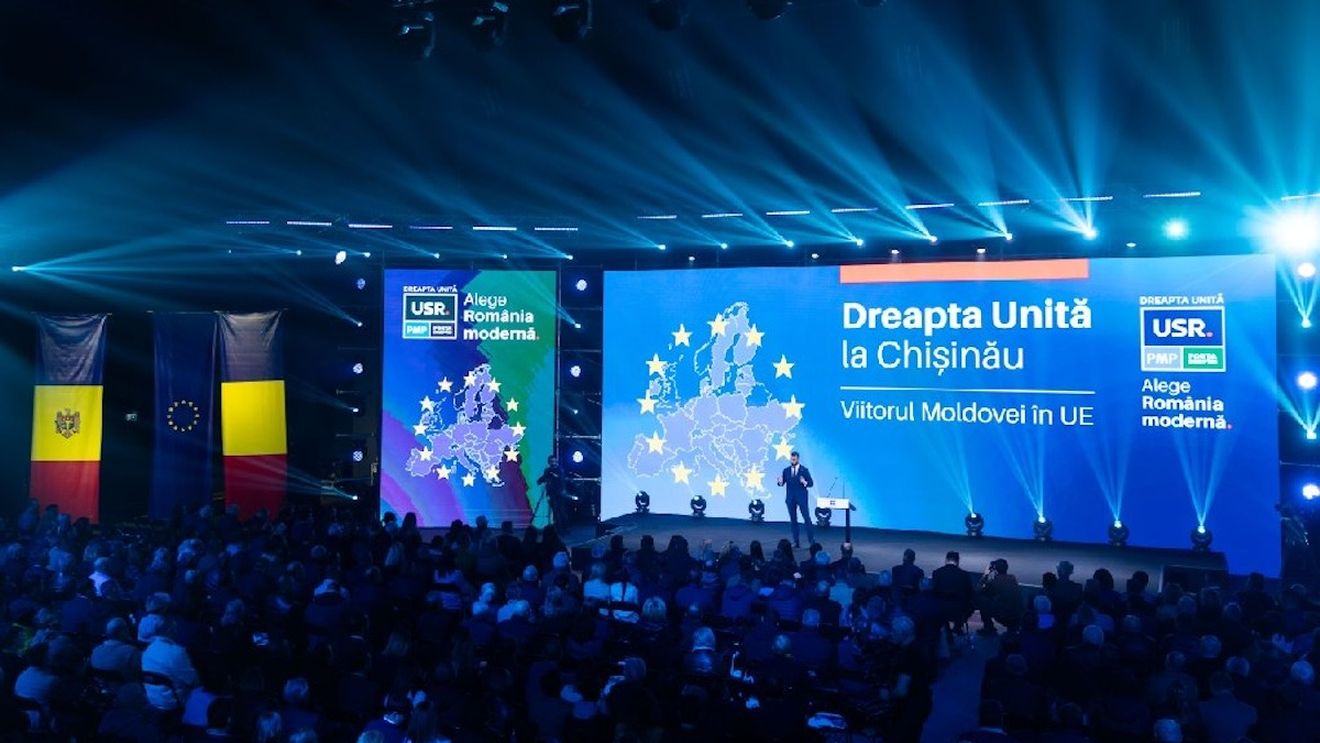 Alianța Dreapta Unită s-a lansat la Chișinău, cu sloganul „Viitorul Moldovei în UE” / Orban: ”Românii de aici îşi doresc la fel de mult să se bucure de libertate, de limba română” / Drulă: ”Ne vom uni în Uniunea Europeană”