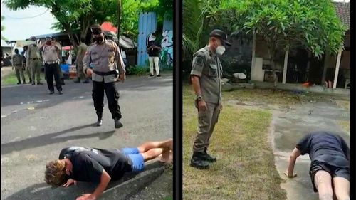 Bali: Turiștii prinși fără mască, obligați de polițiști să execute între 25 și 50 de flotări