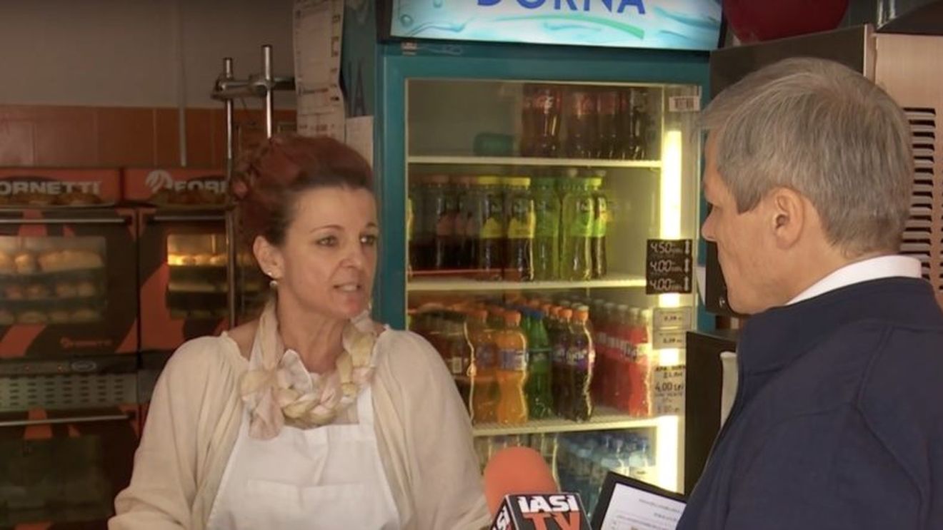 VIDEO Cioloș, luat la rost de proprietara unei patiserii la Iași: Fiica mea este plecată din țară, niciodată nu voi mai vota în România. Gata, că-mi pierd timpul și clienții