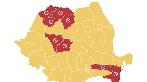 HARTA marilor orașe care au intrat în carantină din cauza epidemiei de Covid. Măsura a fost luată pentru opt municipii reședință de județ, iar altele sunt pe cale să se închidă