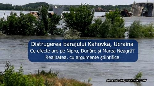 VIDEO Cum a afectat ruperea barajului de la Kahovka Marea Neagră, ce e mit și unde sunt cele mai grave situații/ Specialist: ”Litoralul românesc nu este un paradis, dar din alte cauze”