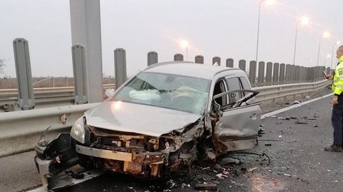 Accident pe contrasens pe autostrada A1 lângă Timișoara, patru răniți