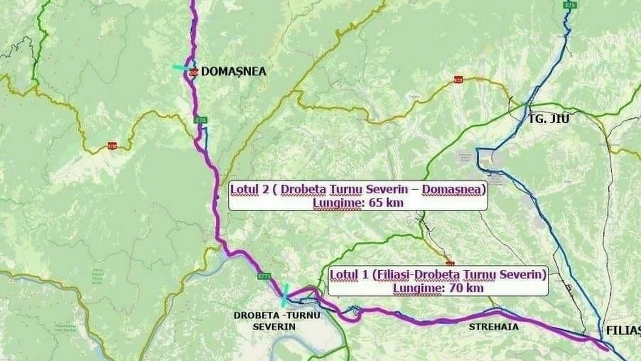 S-a semnat contractul pentru proiectarea lotului 3 al Drumului de mare viteză Filiaşi-Lugoj, în valoare de 22,29 milioane de lei