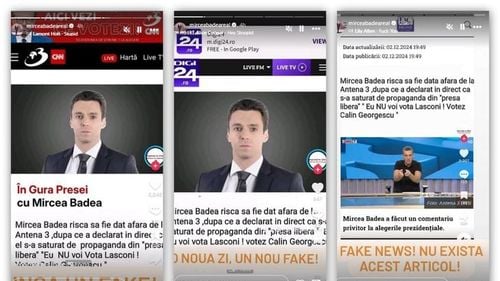 Ştiri false cu Mircea Badea pe TikTok anunțând că ar vota cu Călin Georgescu: „Eu nici măcar o dată nu am zis că votez cu el”