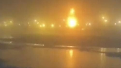 UPDATE Incendiu la un terminal de gaz din Rusia, în apropiere de Sankt Petersburg/ Explozia ar fi fost provocată de drone ucrainene
