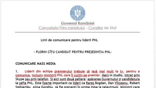 Premierul Florin Cîțu refuză să vorbească despre documentul cu antetul guvernului trimis la partid: Documentul nu a fost înregistrat oficial, nu pot comenta
