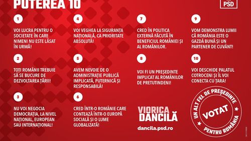 Decalogul lui Dăncilă: ”Voi lucra pentru o societate în care nimeni nu e lăsat în urmă!”