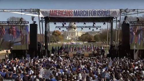 VIDEO A început un amplu marș la Washington pentru susținerea Israelului