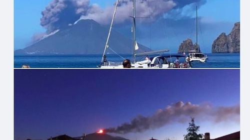 Vulcanii Etna și Stromboli au erupt în aceeași zi