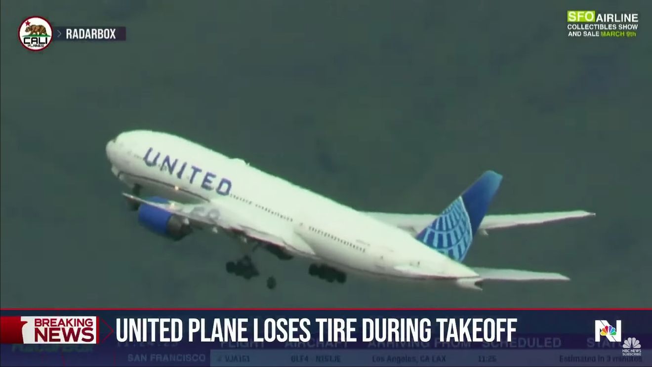 VIDEO Un Boeing 777 a aterizat de urgenţă la Los Angeles, după ce a pierdut un pneu