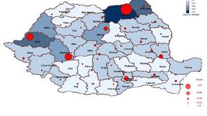GRAFICE Una din nouă persoane infectate cu coronavirus în România este cadru medical / Aproape jumătate dintre decese s-au înregistrat în București și patru județe / 64,4% din cei care au murit erau bărbați