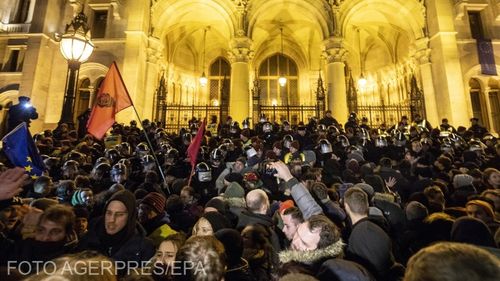 Ungaria: A doua zi de proteste împotriva ”legii sclaviei”. Ciocniri cu poliția în Budapesta