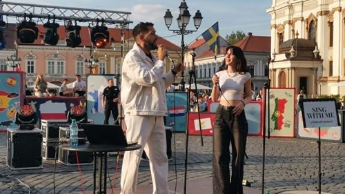 VIDEO FOTO Luke Silva, vedeta care strânge milioane de vizualizări pe YouTube, a făcut spectacol la Timișoara de Ziua Europei
