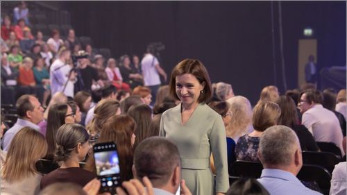 Preşedinta Republicii Moldova, Maia Sandu, anunţă ca va candida pentru un nou mandat