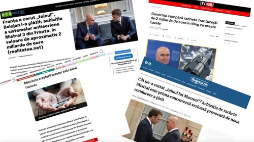 Ministerul francez al Apărării acuză o “narațiune ostilă” la adresa Franței, după decizia României de a cumpăra rachete MISTRAL