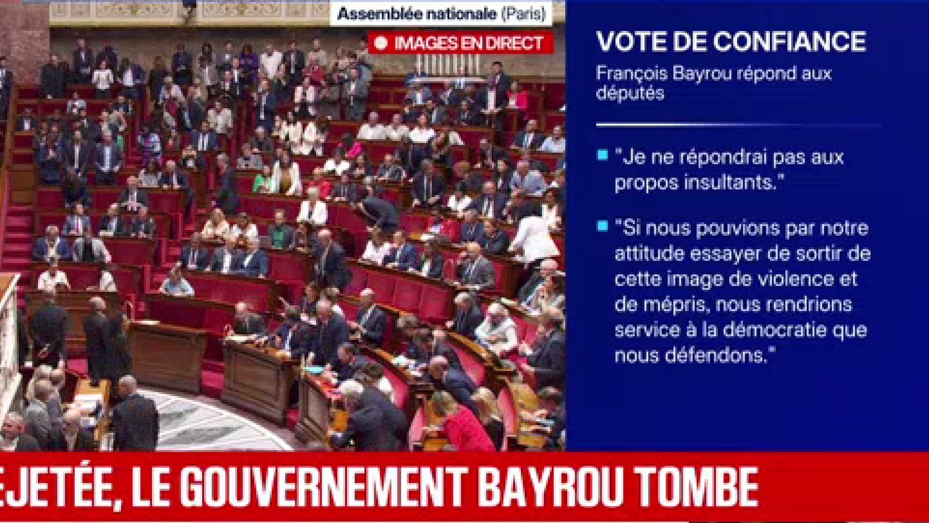 Franța, în criză politică profundă după ce guvernul condus de Francois Bayrou a căzut la votul de încredere din Adunarea Națională