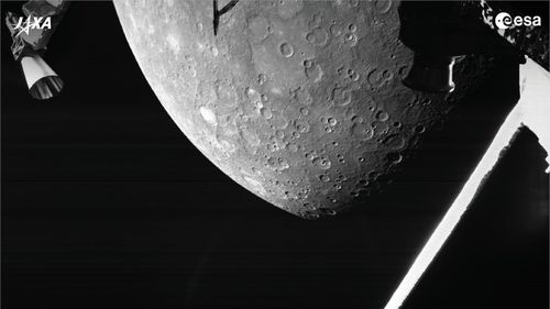 Agenția Spațială Europeană a publicat primele imagini cu planeta Mercur, surprinse de sonda BepiColombo