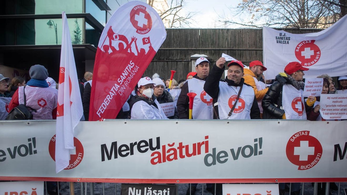 Sindicaliștii de la Sanitas refuză să se mai întâlnească cu ministrul interimar al Muncii pentru discuții pe noua lege a salarizării: „ Ne dorim participarea la dialogul social și la consultări cu un Guvern cu puteri depline”